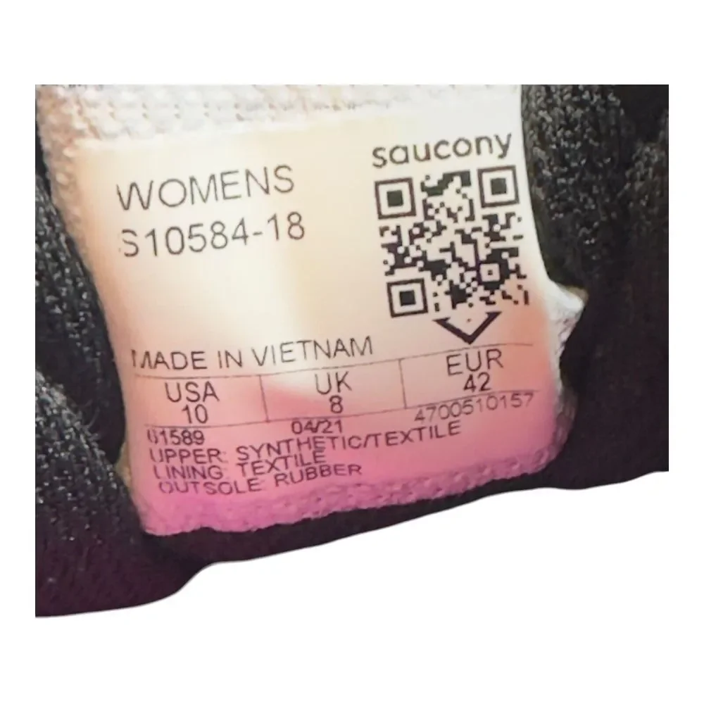 Saucony Black and Pink Athletic Shoes